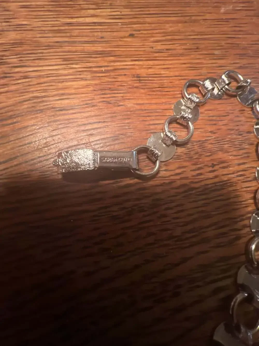 Vintage Sarah Coventry 'Young and Gay' Silvertone Link Bracelet